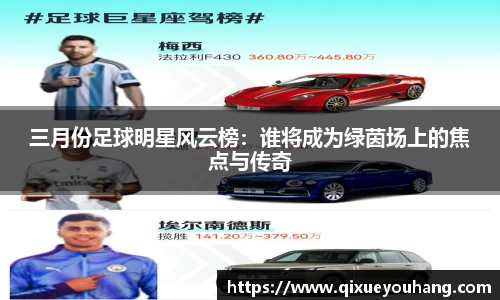 三月份足球明星风云榜：谁将成为绿茵场上的焦点与传奇
